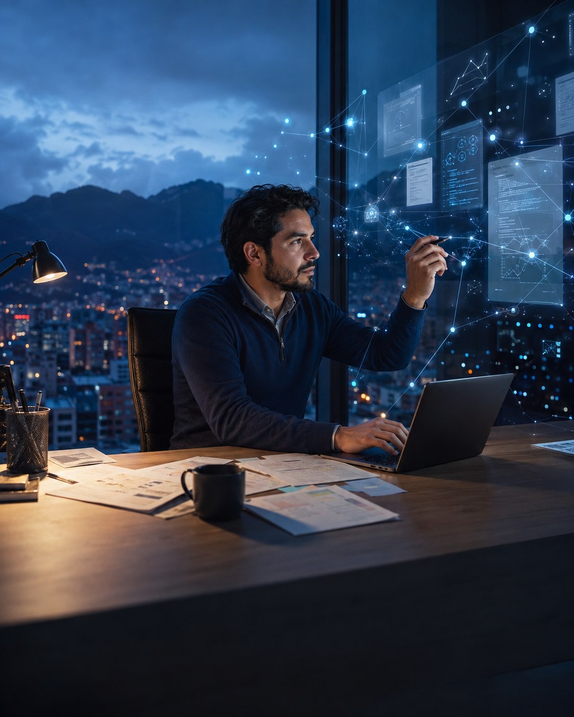 Profesional en Bogotá coordina un proyecto real con una capa visual de inteligencia artificial