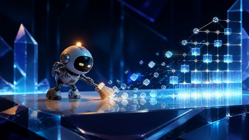 Un pequeño robot organiza datos dispersos hasta convertirlos en una estructura clara