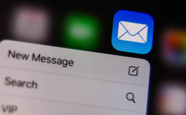 Apple Mail icon is seen displayed on a phone screen in this illustration photo taken in Krakow, Poland on September 21, 2021. (Photo Illustration by Jakub Porzycki/NurPhoto via Getty Images)